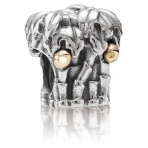 Pandora Palm Tree with Gold Coconuts Charm